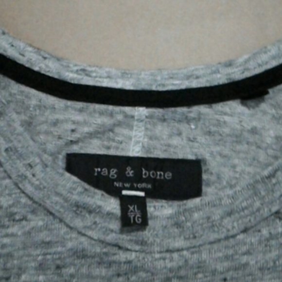 Rag & Bone Owen Slub Linen T-Shirt XXL 09/24 - Picture 8 of 9